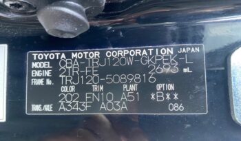 CBA-TRJ120W(TOYOTA) Other(1TR) full