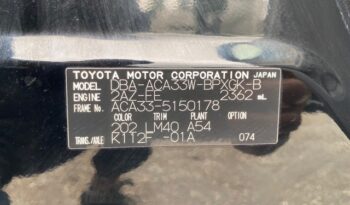 TOYOTA VANGUARD 2007 full